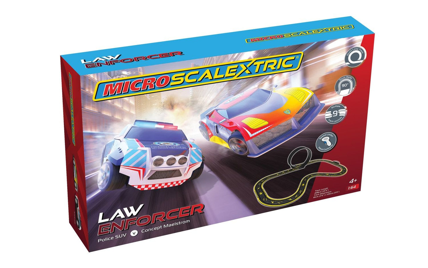 Micro Scalextric G1149M Law Enforcer Mains Powered Car Race Set