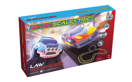 Micro Scalextric G1149M Law Enforcer Mains Powered Car Race Set