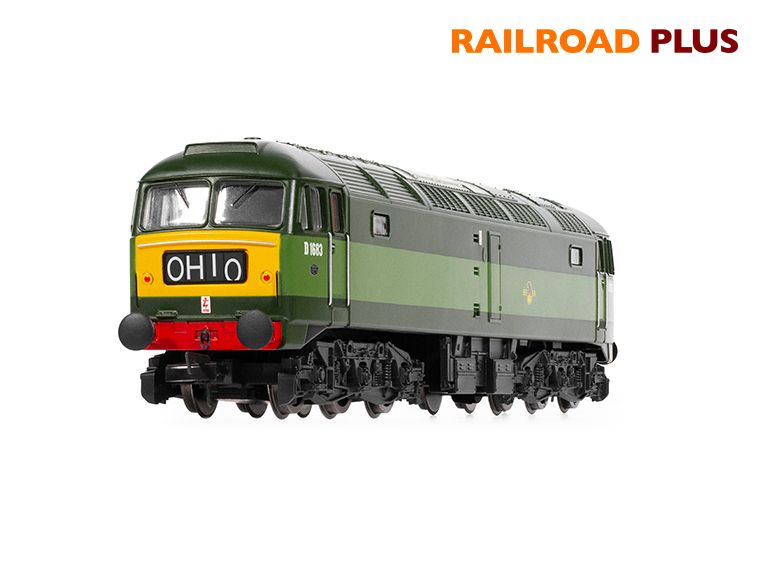 Hornby R30182TXS RailRoad Plus BR, Class 47, Co-Co, D1683 Diesel Locomotive with HM7000 TXS Sound - Era 6 (Sound Fitted)