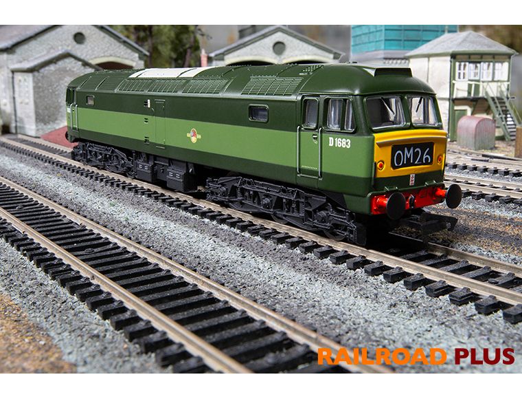 Hornby R30182TXS RailRoad Plus BR, Class 47, Co-Co, D1683 Diesel Locomotive with HM7000 TXS Sound - Era 6 (Sound Fitted)